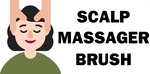 Scalp Massager brush logo